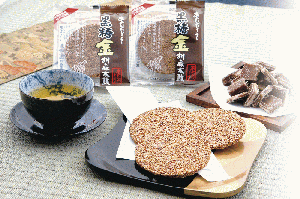 黒糖金胡麻太鼓 3枚入